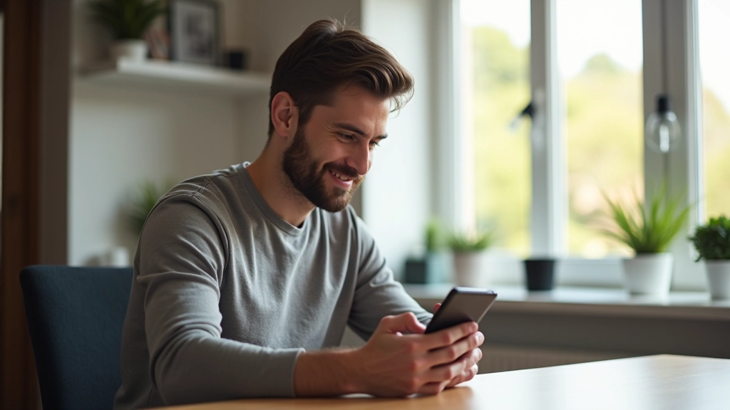 Personne consultant son téléphone pour gérer son budget avec une application financière intuitive
